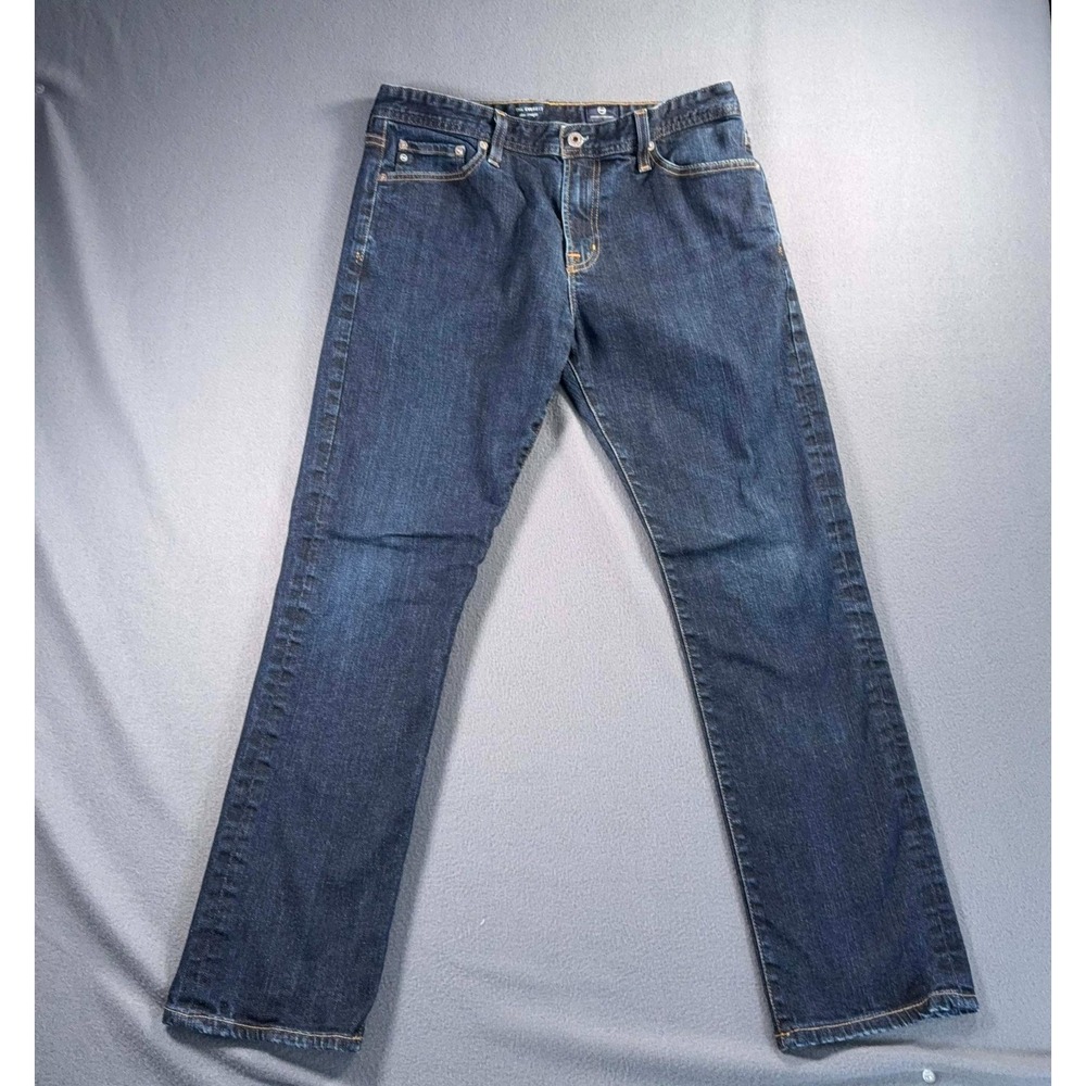 AG Adriano‎ Goldschmied Everett Slim Straight Jeans Mens 33x28.5 Dark Wash